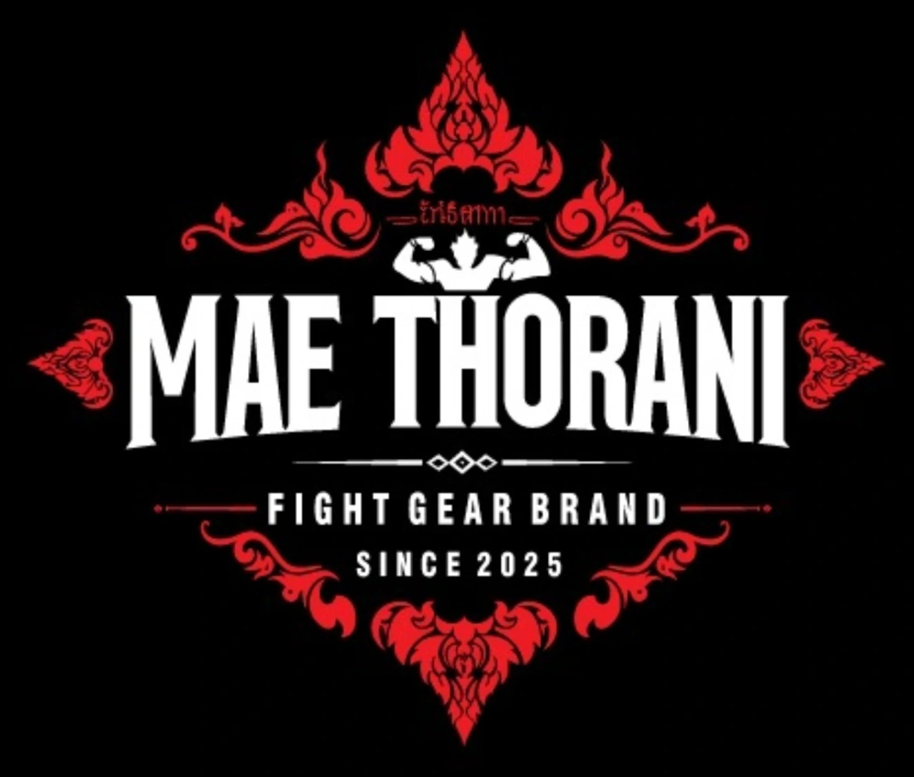 Logotipo original de Mae Thorani, marca de equipamiento de Muay Thai